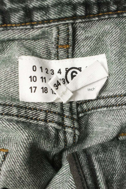MM6 24AW Wide Denim Pants Green Size 34