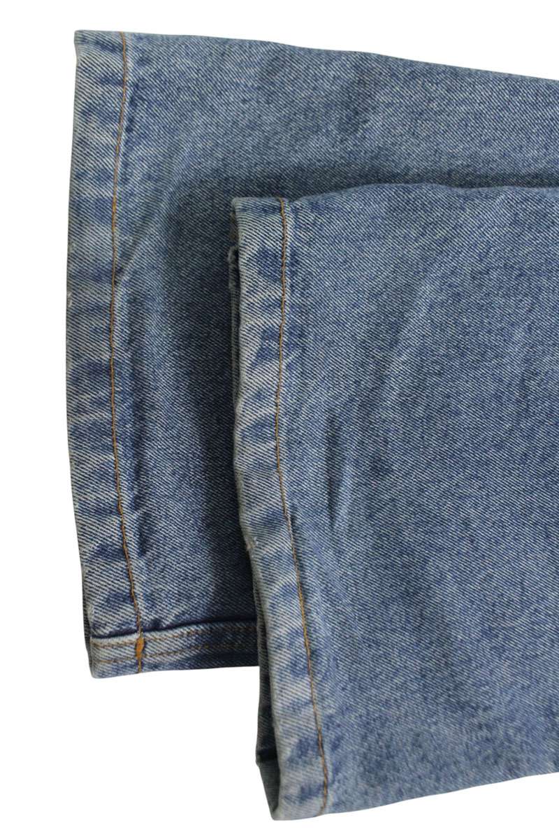 LOEWE Anagram Embroidered Baggy Denim Jeans Indigo Size 36