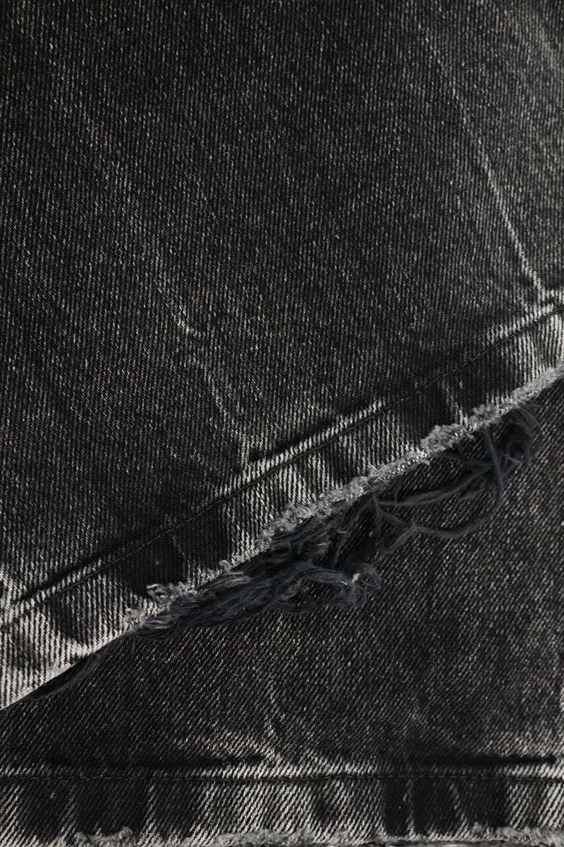BALENCIAGA Washed Flare Denim Jeans Gray Size XS
