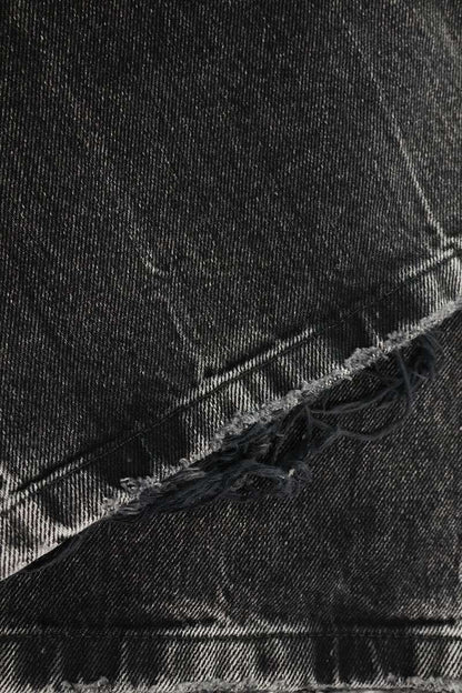 BALENCIAGA Washed Flare Denim Jeans Gray Size XS