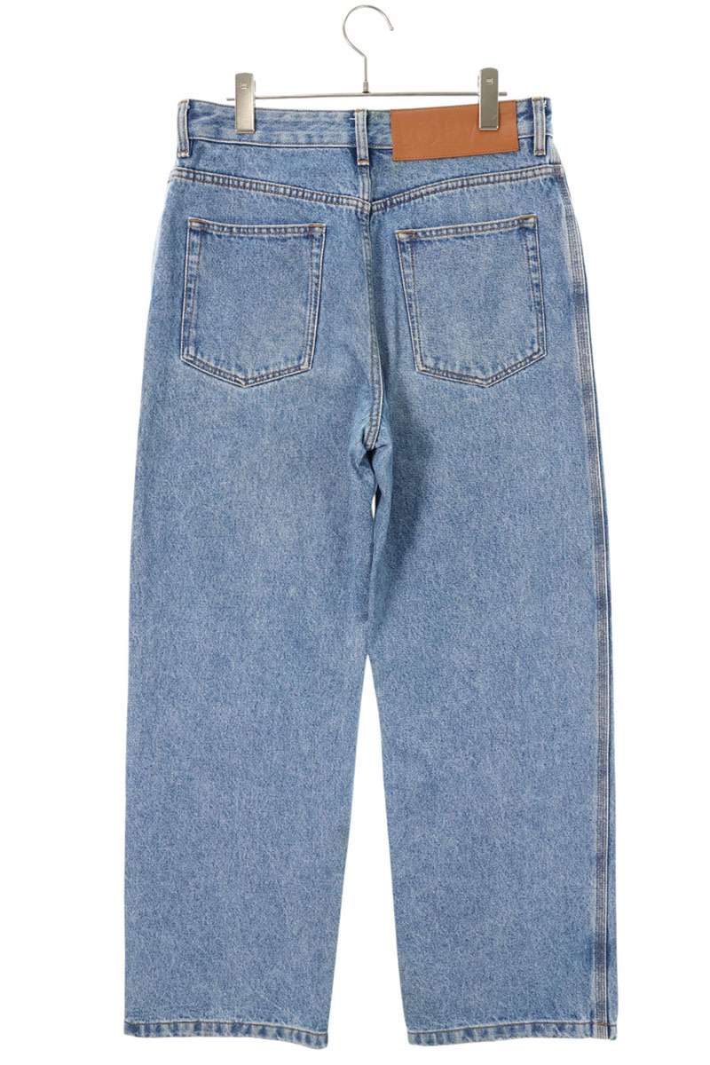 LOEWE Anagram Embroidered Baggy Denim Jeans Indigo Size 33