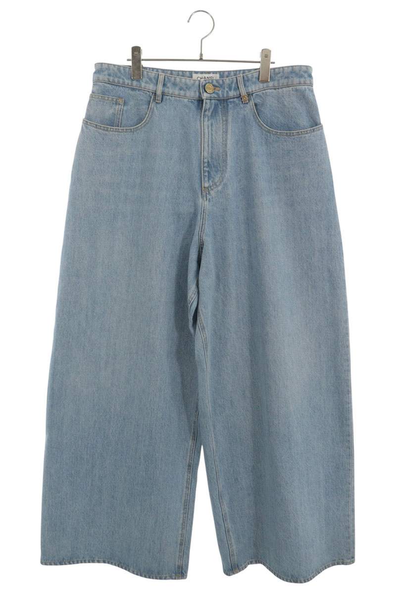 CHANEL 26AW METIERS D'ART Coco Mark Baggy Denim Size 42