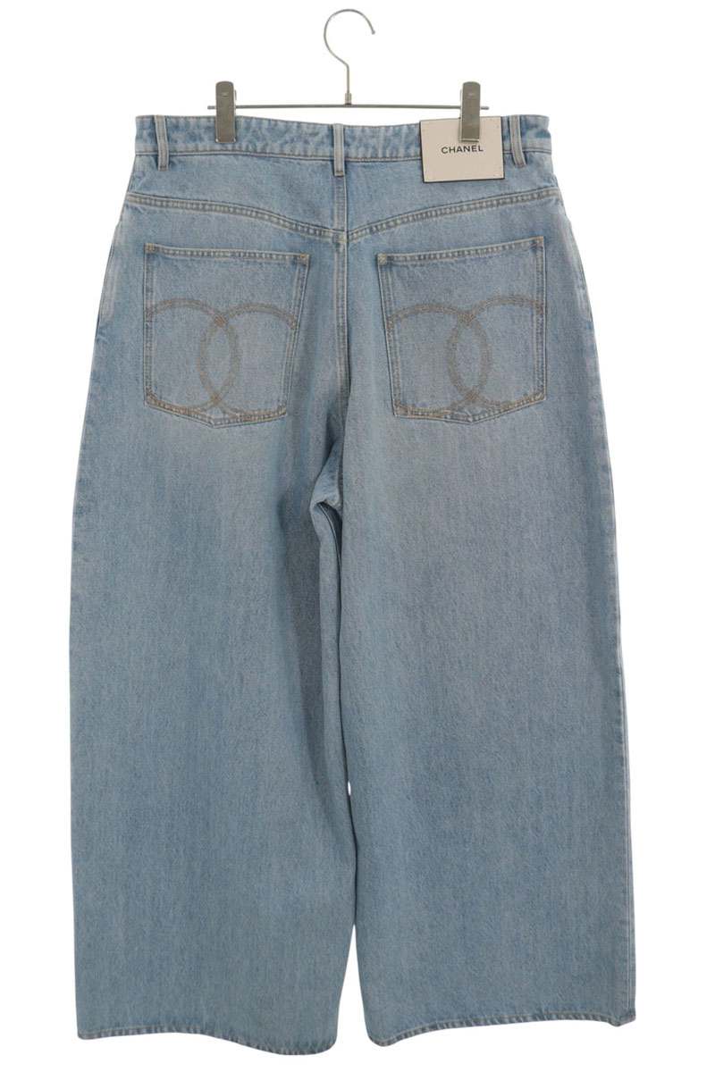 CHANEL 26AW METIERS D'ART Coco Mark Baggy Denim Size 42