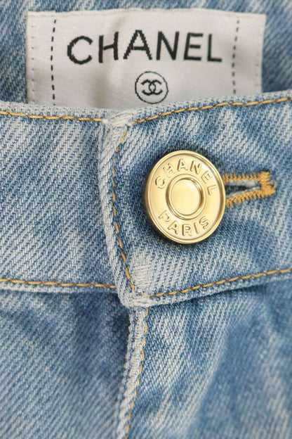 CHANEL 26AW METIERS D'ART Coco Mark Baggy Denim Size 42