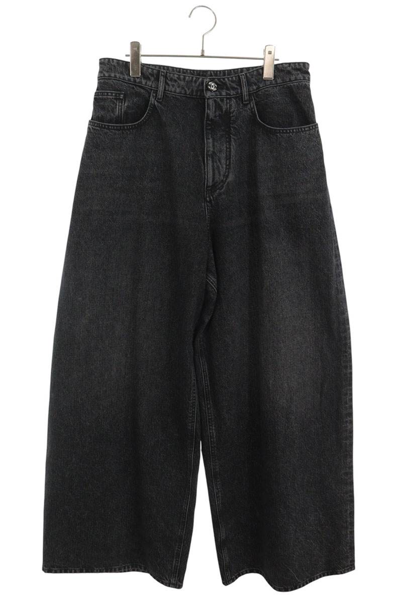 CHANEL 26AW Metiers d'Art Coco Mark Jeans Black Size 40