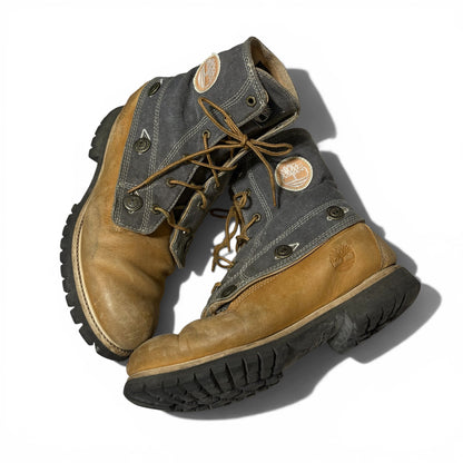 Timberland 3way Detachable Gray Cotton Boots Size 9