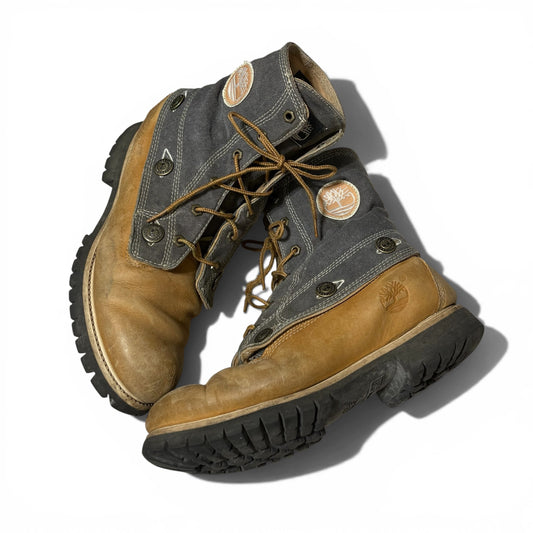 Timberland 3way Detachable Gray Cotton Boots Size 9