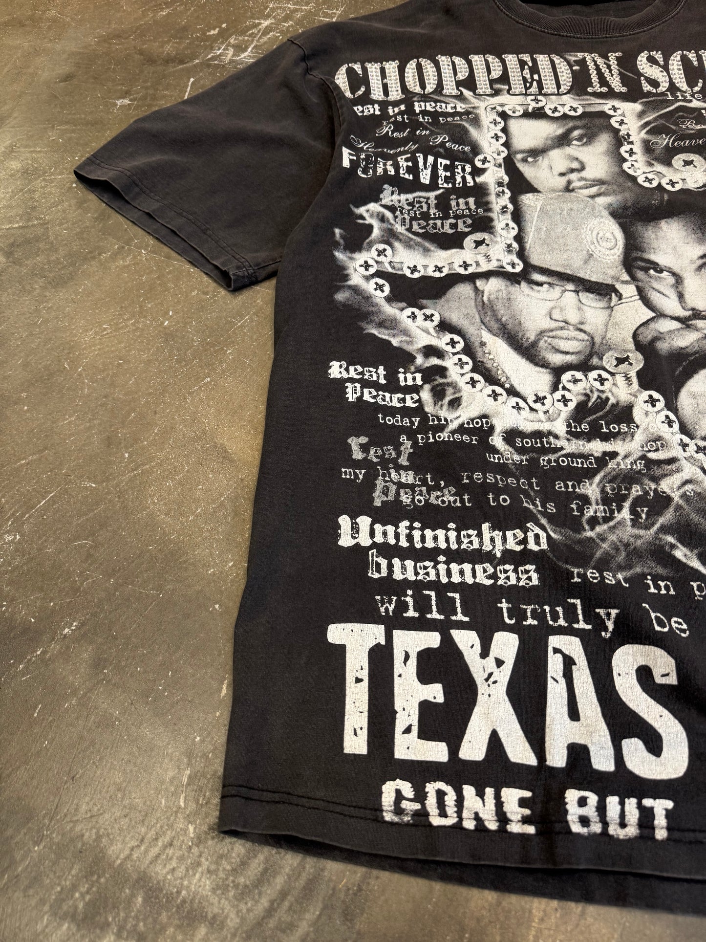 Vintage DJ Screw Black Cotton Tee Size XXL