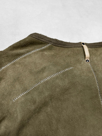 Isaac Sellam Experience Green Switching Zip Cardigan Size XS