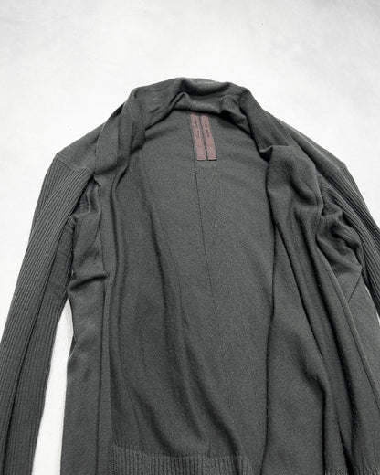 Rick Owens F/W13 PLINTH Merino Wool Drape Cardigan Size 48