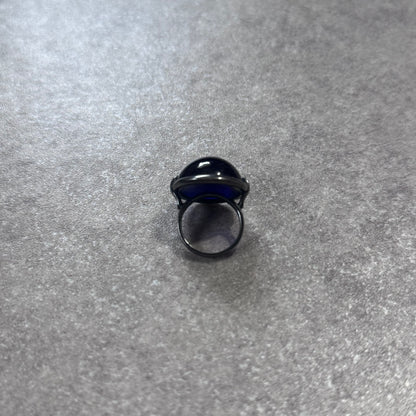 Bottega Veneta Blue Pinky Ring