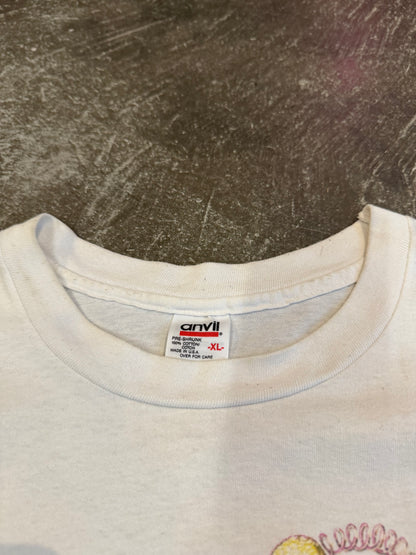 Vintage LOLLAPALOOZA '95 White Cotton T-Shirt Size XL