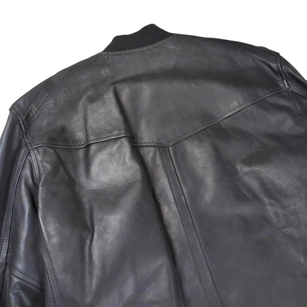 Takahiromiyashita The Soloist. Leather Bomber Jacket Size 52