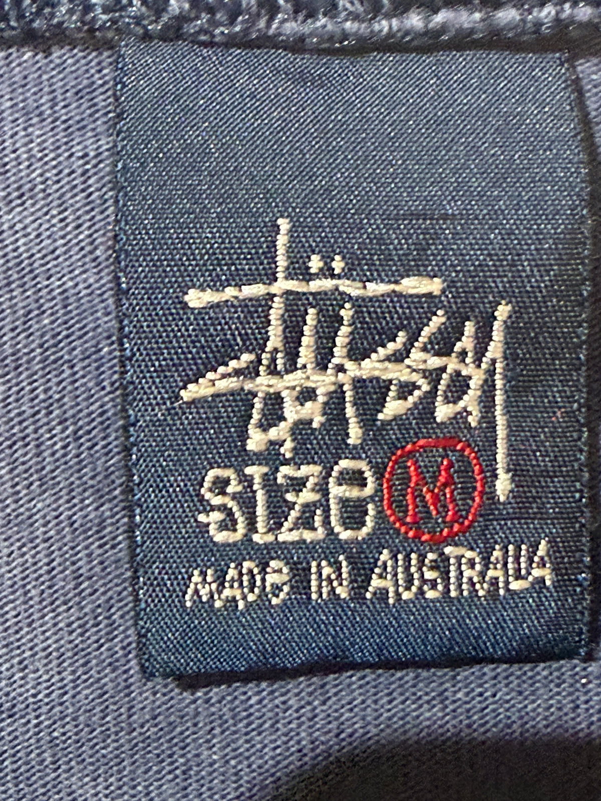 OLD STUSSY 90s Dragon Short Sleeve T-Shirt Navy Size M