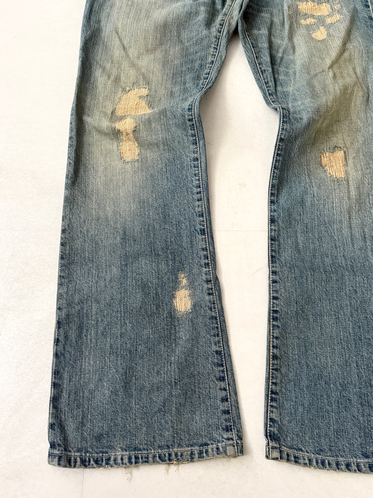 TETE HOMME Damaged Wide Pants Size LL