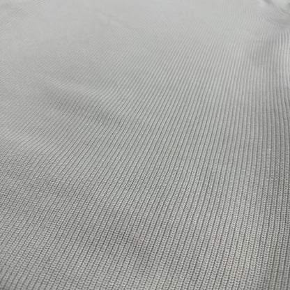 AURALEE 19SS White Cotton V-Neck Rib Knit Sweater