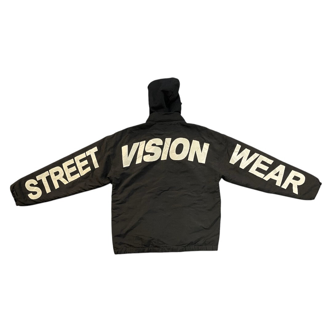 Vision Streetwear Hooded Jacket Black Size L