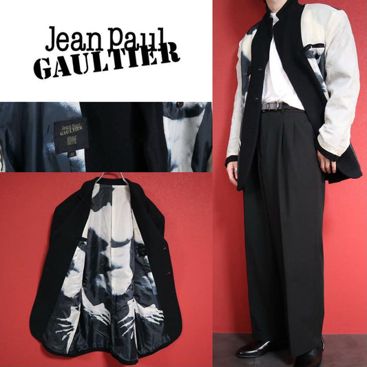 Jean Paul GAULTIER Eden Reversible Wool Coat Size 48