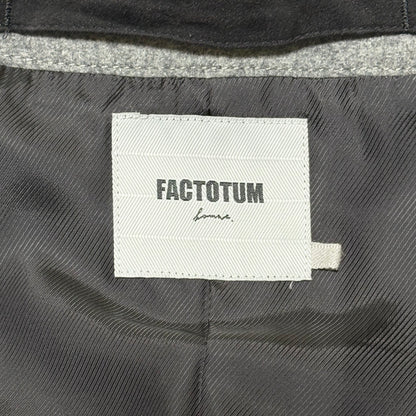 FACTOTUM Gray Wool Melton Pea Coat Size 44