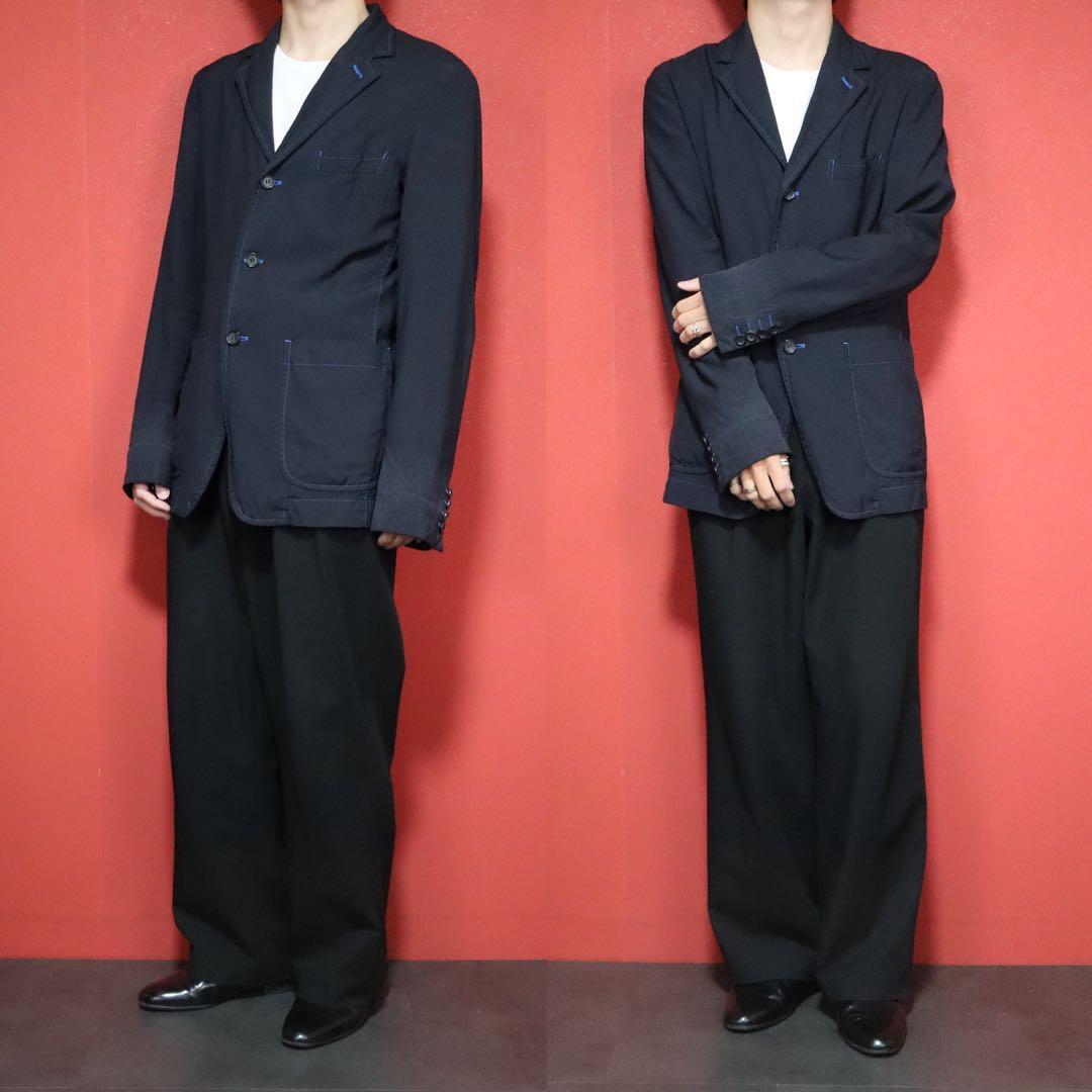 Comme des Garcons HOMME DEUX 13SS Blue Stitch Jacket Size XS