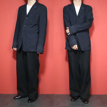 Comme des Garcons HOMME DEUX 13SS Blue Stitch Jacket Size XS