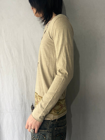 BERNINGS-SHO Optical Illusion Long Sleeve Shirt Size M