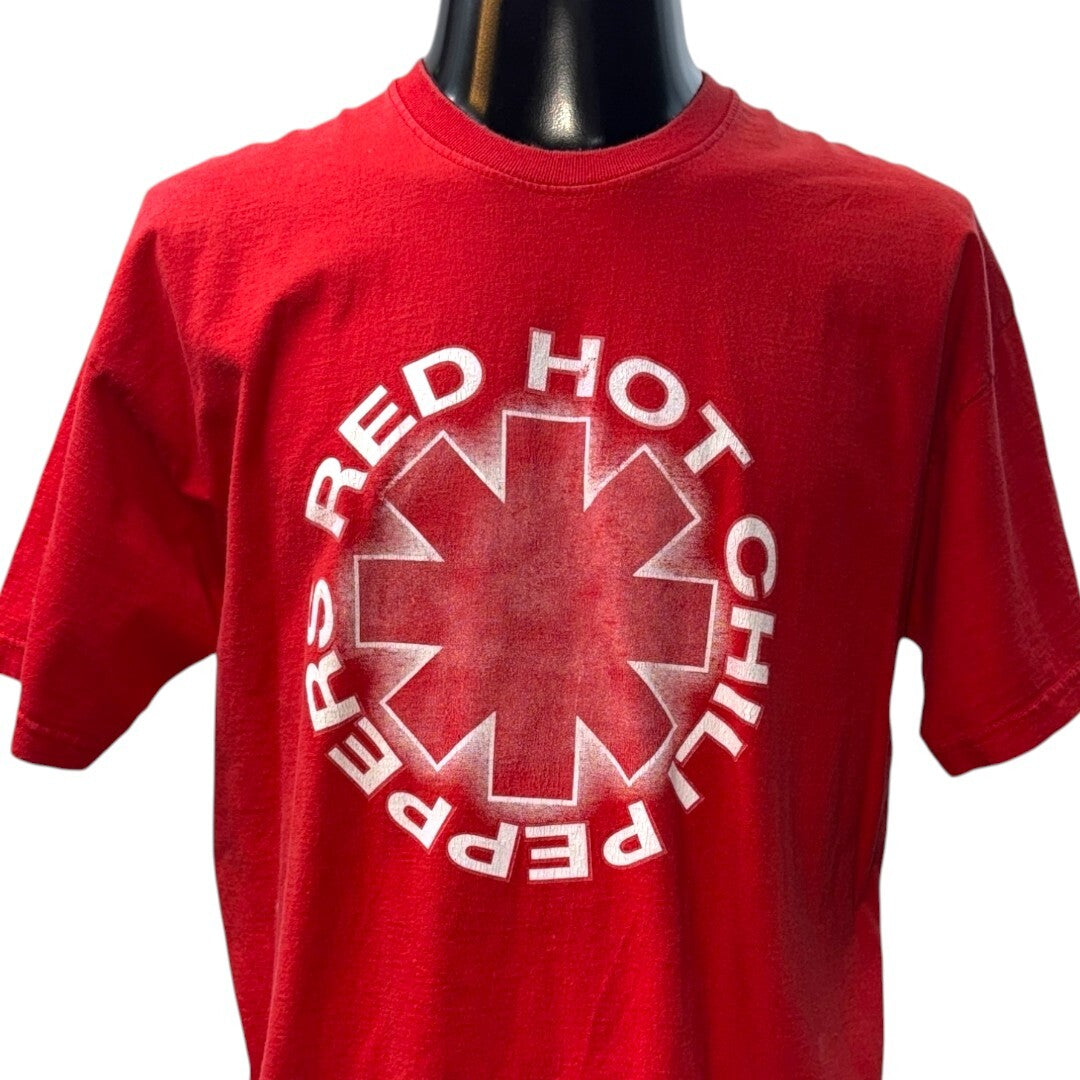 RED HOT CHILI PEPPERS Live Tour 2006 T-Shirt Red Size L