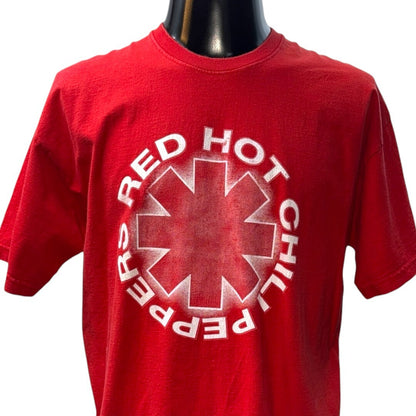 RED HOT CHILI PEPPERS Live Tour 2006 T-Shirt Red Size L