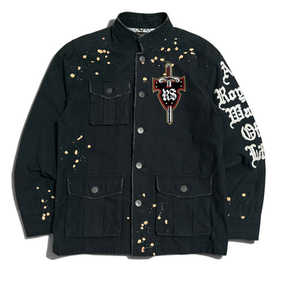 Rebel Spirit Studs Button Jacket Size M