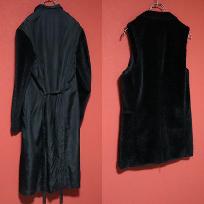 COMME des GARCONS HOMME PLUS 19AW Faux Coat Black Size XS
