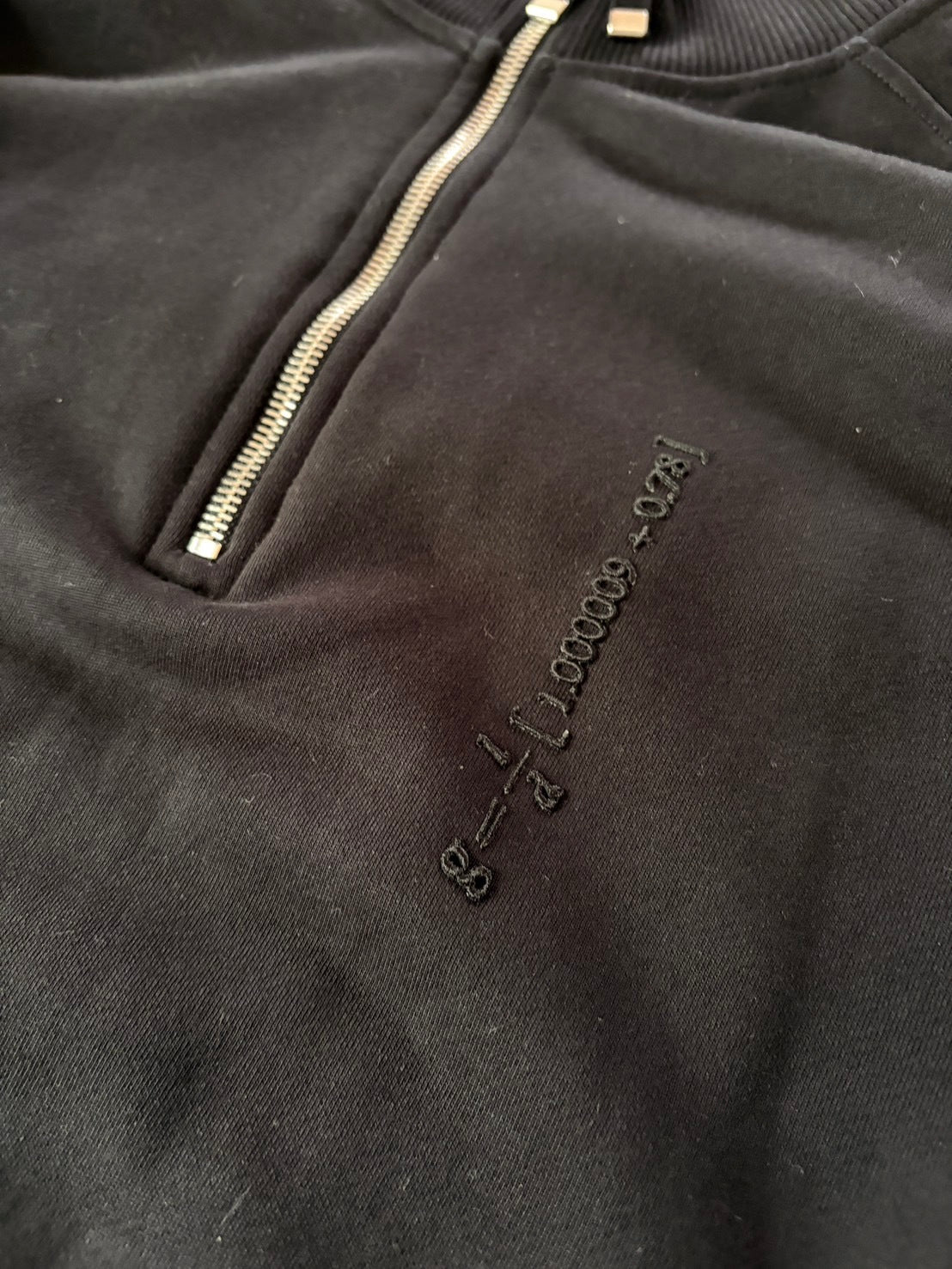 DIESEL BLACKGOLD Cotton Quilted Half-Zip Sweatshirt Size XS