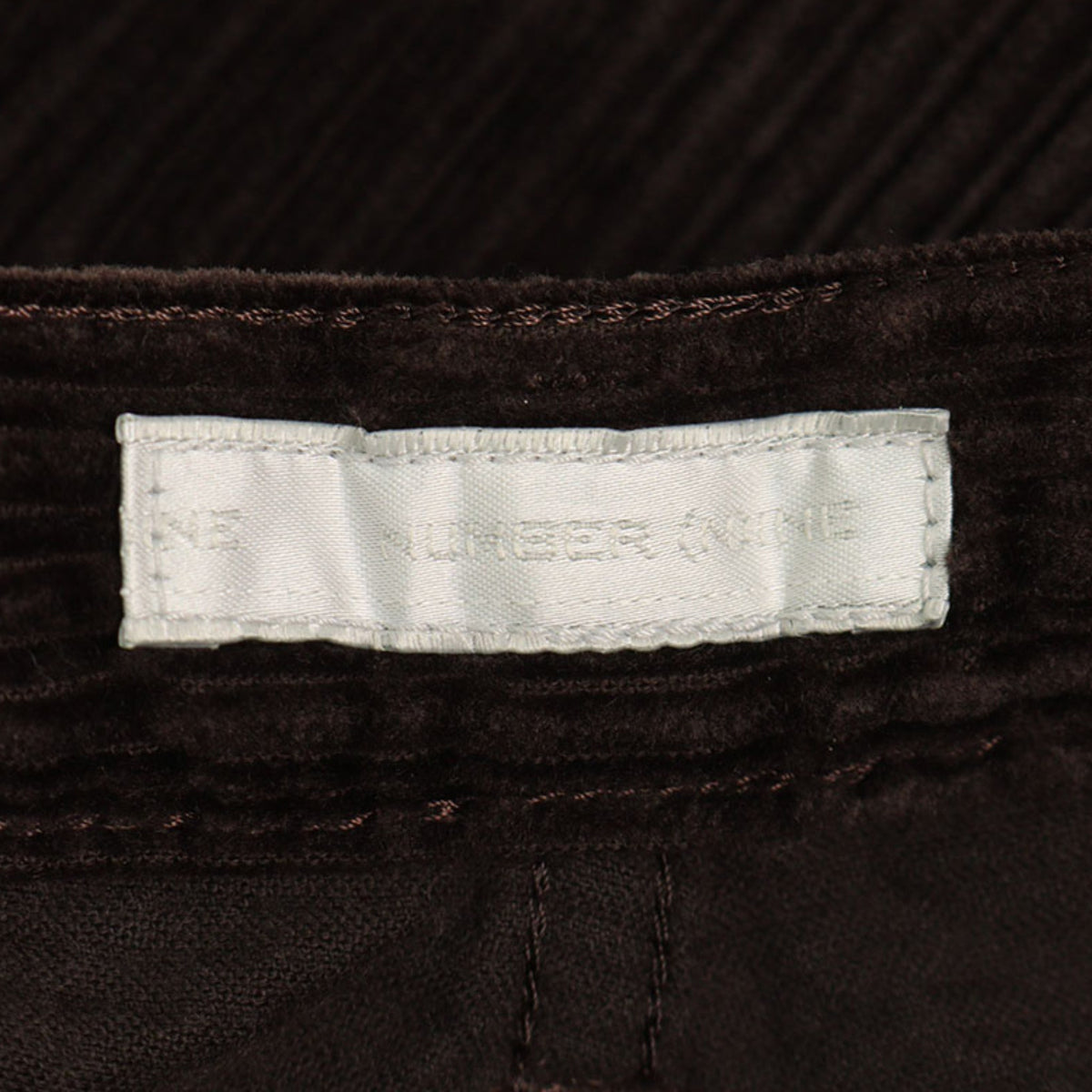 NUMBER (N)INE 02AW Dark Brown Cotton Pants Size 4