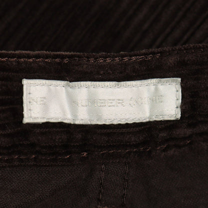 NUMBER (N)INE 02AW Dark Brown Cotton Pants Size 4