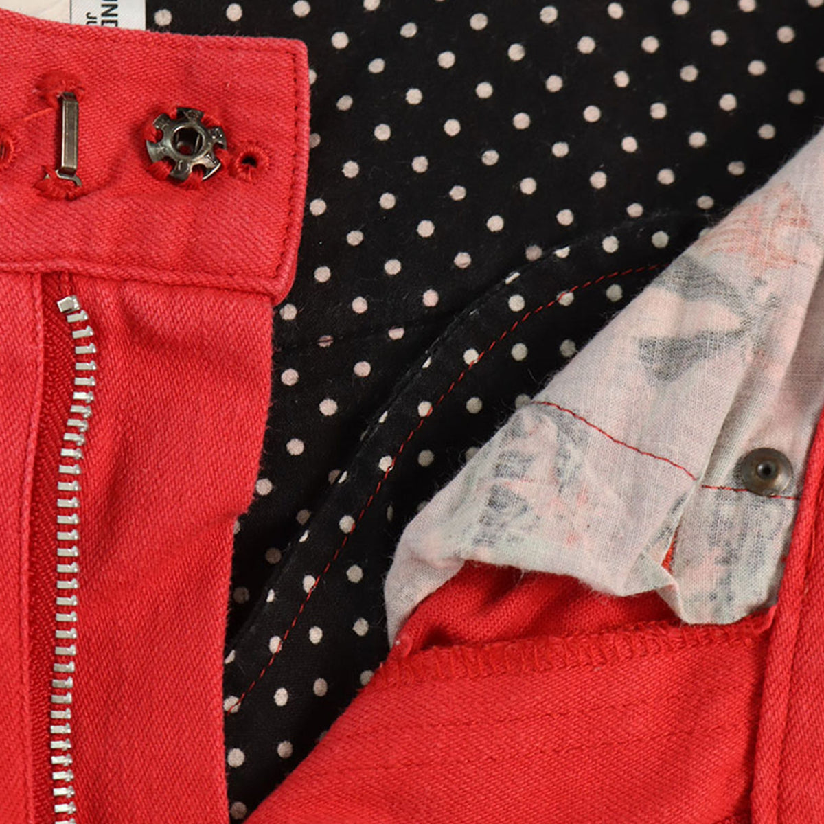 UNDERCOVER 2004AW Cotton Denim Red Size M