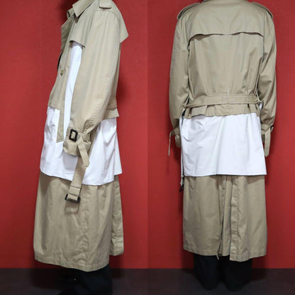 FACETASM 17AW Reconstructed Layered Trench Coat Size 4