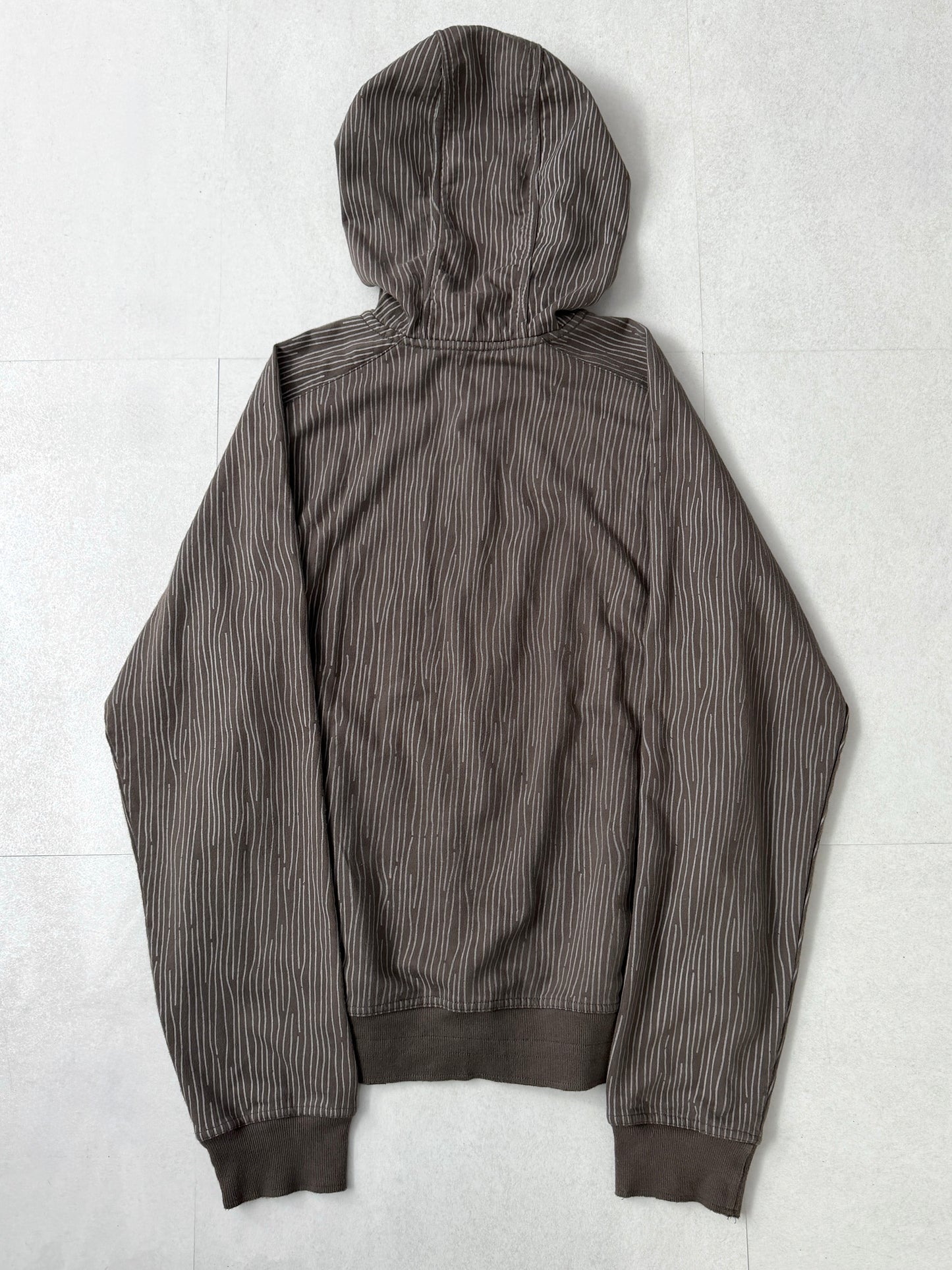 Armani Exchange Brown Big Hood Zip Hoodie Size L