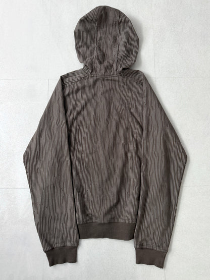 Armani Exchange Brown Big Hood Zip Hoodie Size L