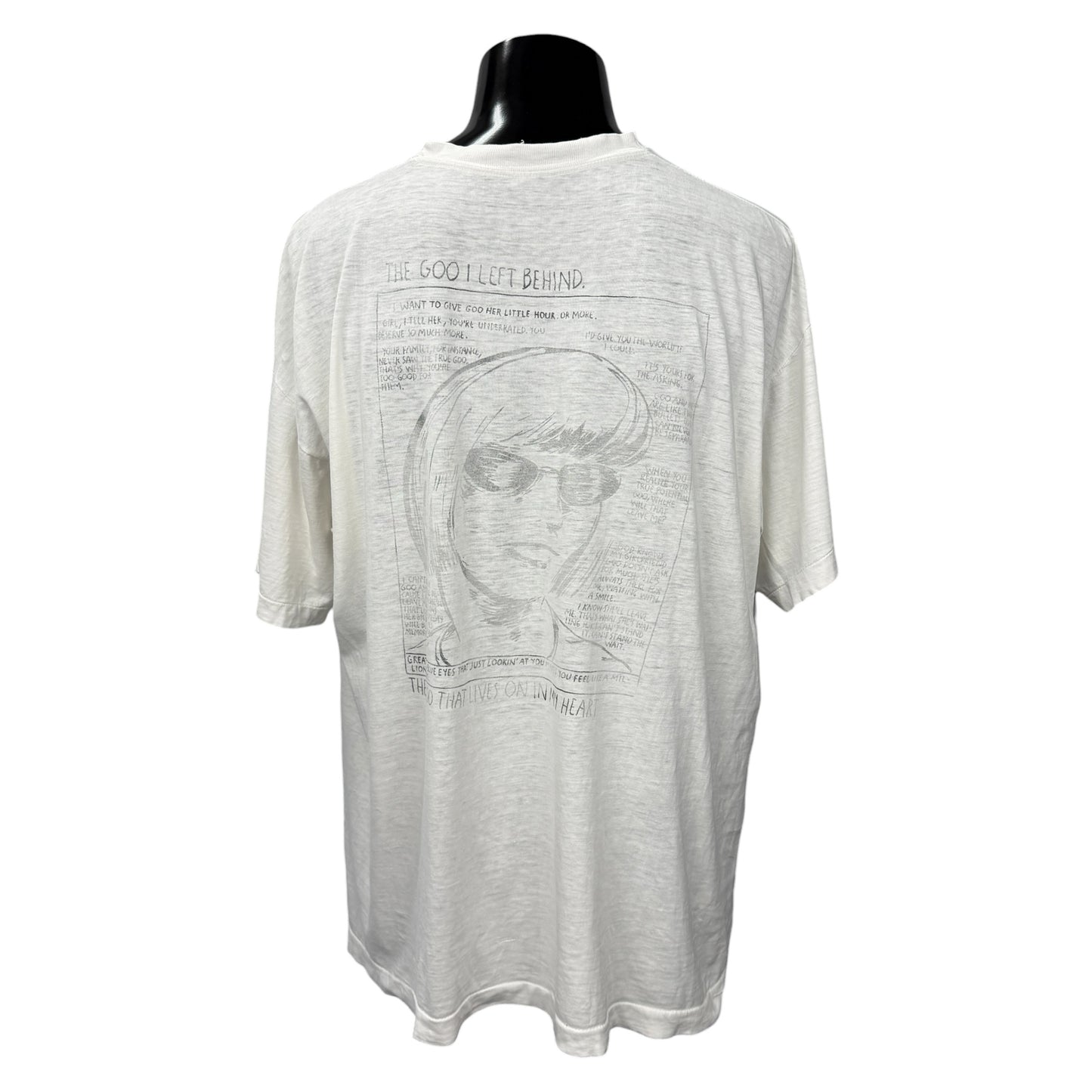 SONIC YOUTH Vintage "Goo" Pettibon Graphic T-Shirt Size XL