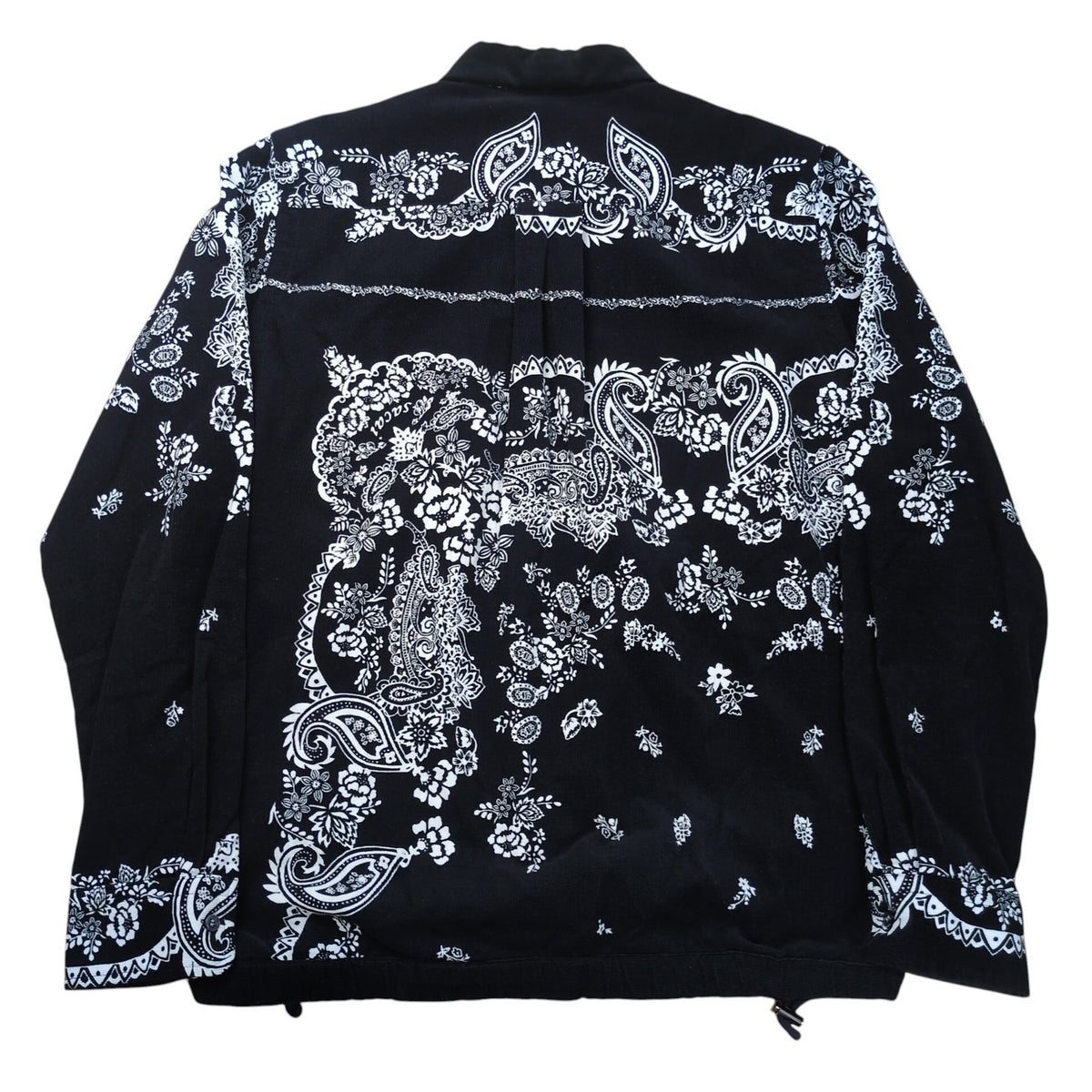 sacai 19AW Paisley Corduroy Shirt Black Size 2