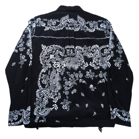 sacai 19AW Paisley Corduroy Shirt Black Size 2