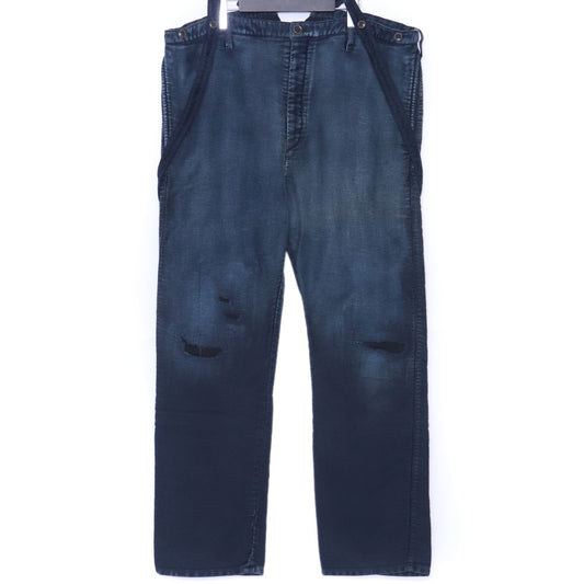 Visvim 21AW Travailleur Braces Indigo Denim Size 3