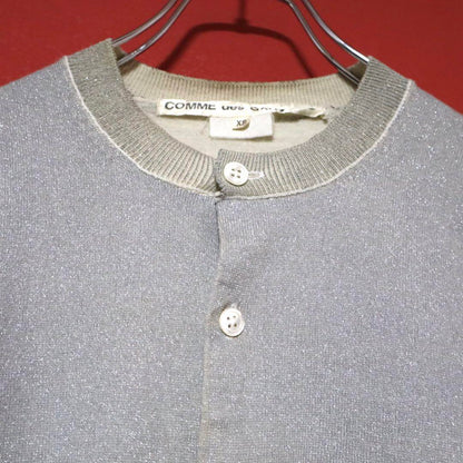 Comme des Garcons 10AW Shiny Design Knit Cardigan Size XS