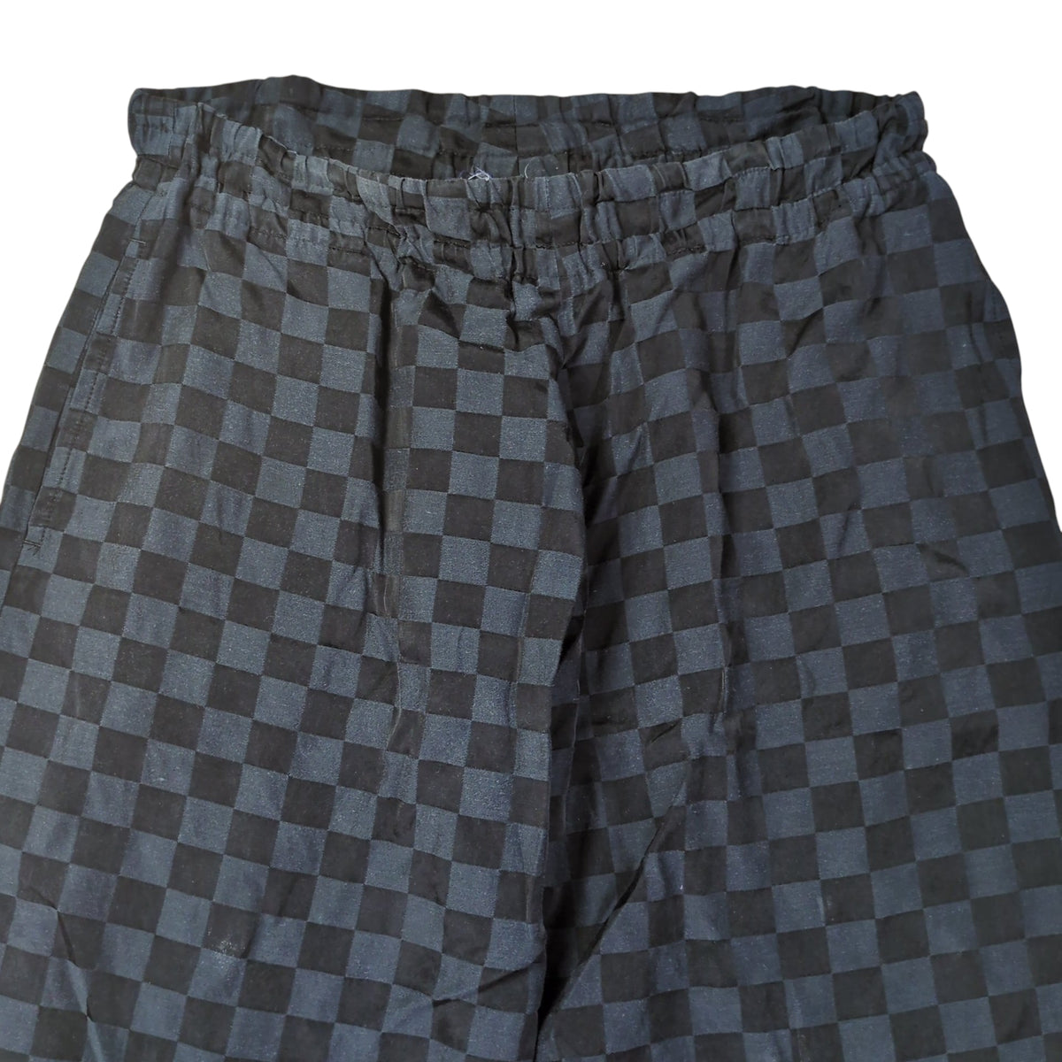 Limi Feu Black Block Check Wide Easy Cotton Pants Size S