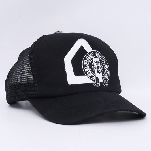 CHROME HEARTS DSM Limited Mesh Trucker Cap Black Size F