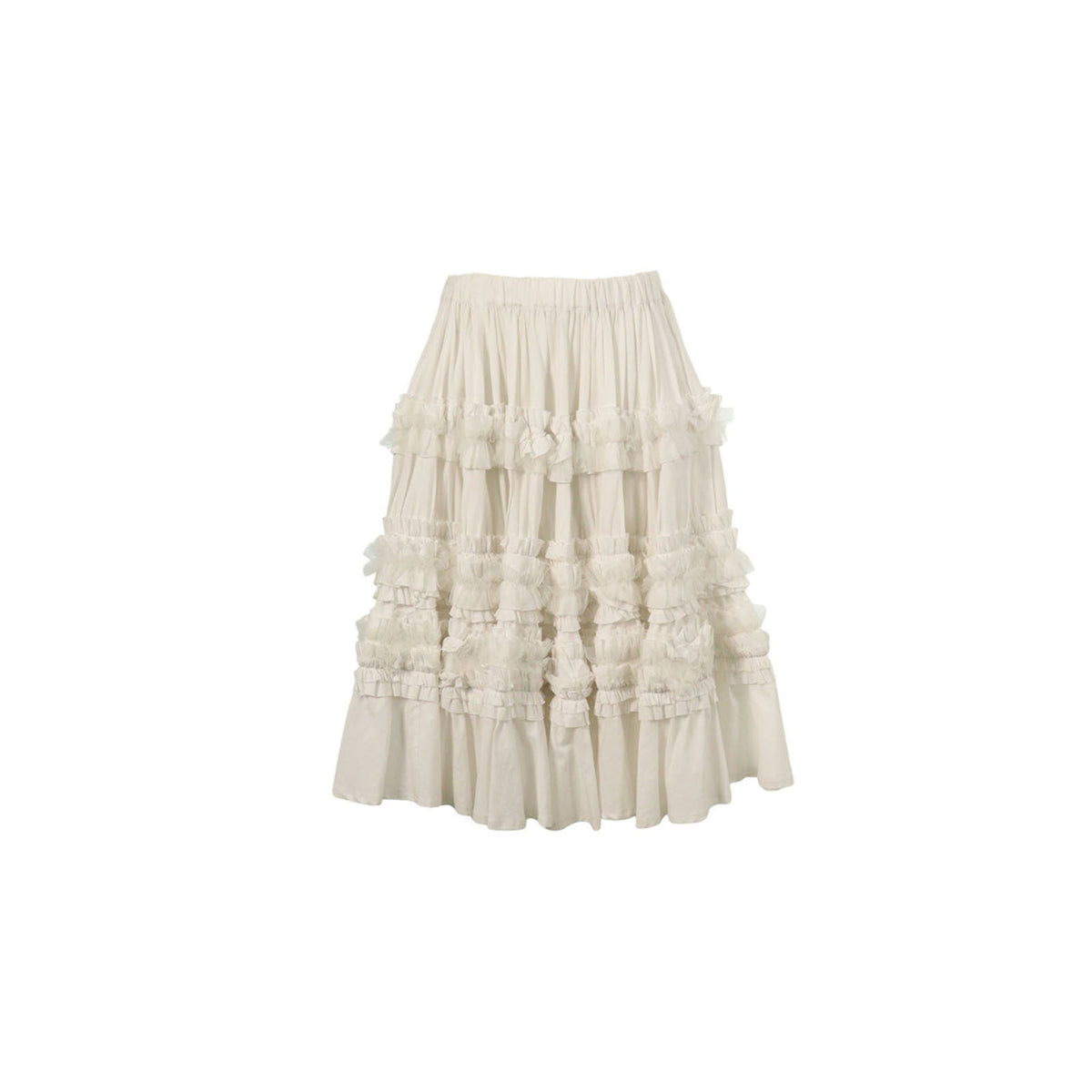 COMME des GARCONS 2018 A/W White Cotton Skirt Size XS