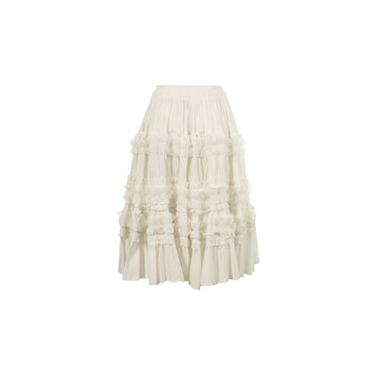COMME des GARCONS 2018 A/W White Cotton Skirt Size XS