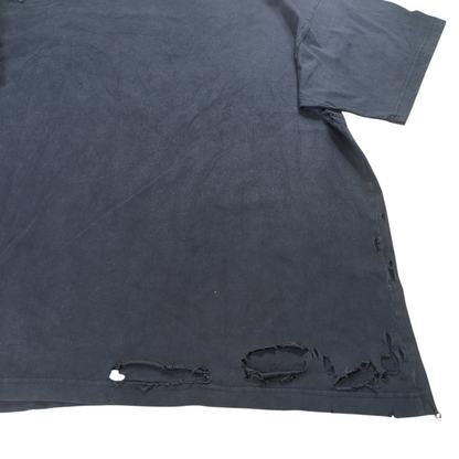 BALENCIAGA Speed Hunters Destroyed Oversized T-Shirt Size 2