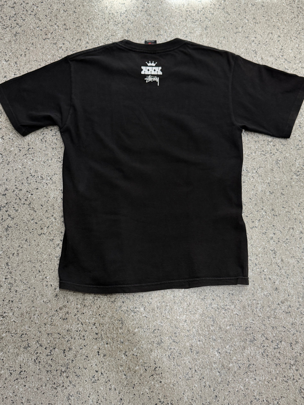 TOWER RECORDS x STUSSY Rainbow Music Is T-Shirt Black Size S