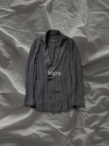 bajra Cotton Inside Out Layered Jacket Dark Grey Size 2