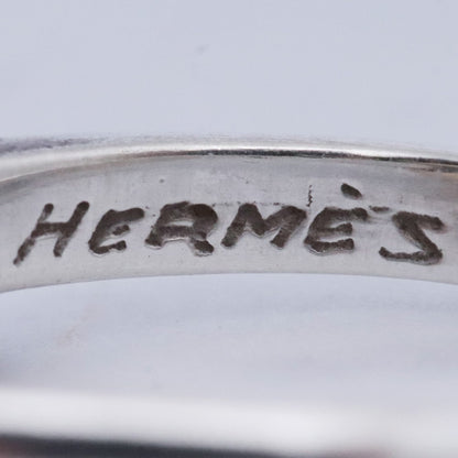 HERMES Vintage 70s Chaine d'Ancre Gold Silver Ring Size ONE SIZE